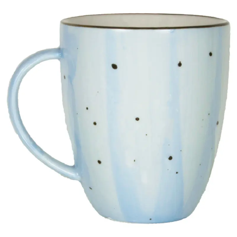 International Tableware RT-1-IC 8-1/2 Oz Cup Tall with Handle Ceramic Iceburg