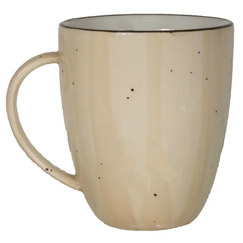 International Tableware RT-1-WH 8-1/2 Oz Cup Ceramic With Handle White