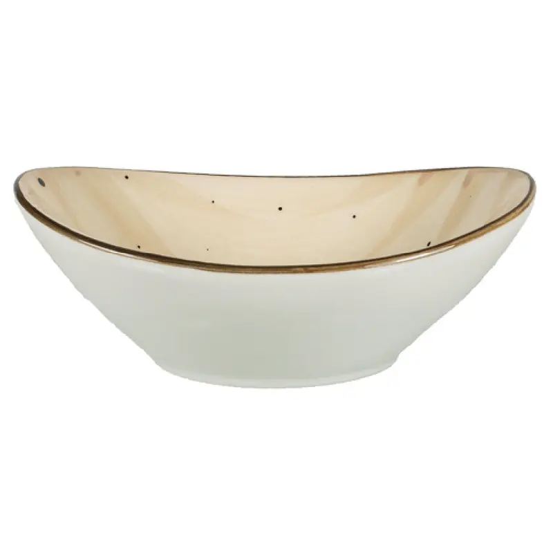 International Tableware RT-15-WH 3 Oz Oval Bowl Ceramic Dishwasher and Microwave Safe