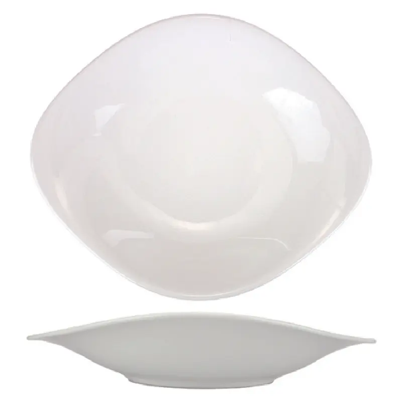 International Tableware VL-108 9-7/8 Inch Organic Oval Soup Salad Bowl Porcelain