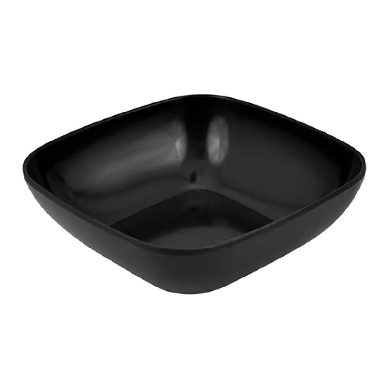 BauscherHepp TB286 5-9/10 Inch Square 16-9/10 Oz Classic Dish Melamine Black