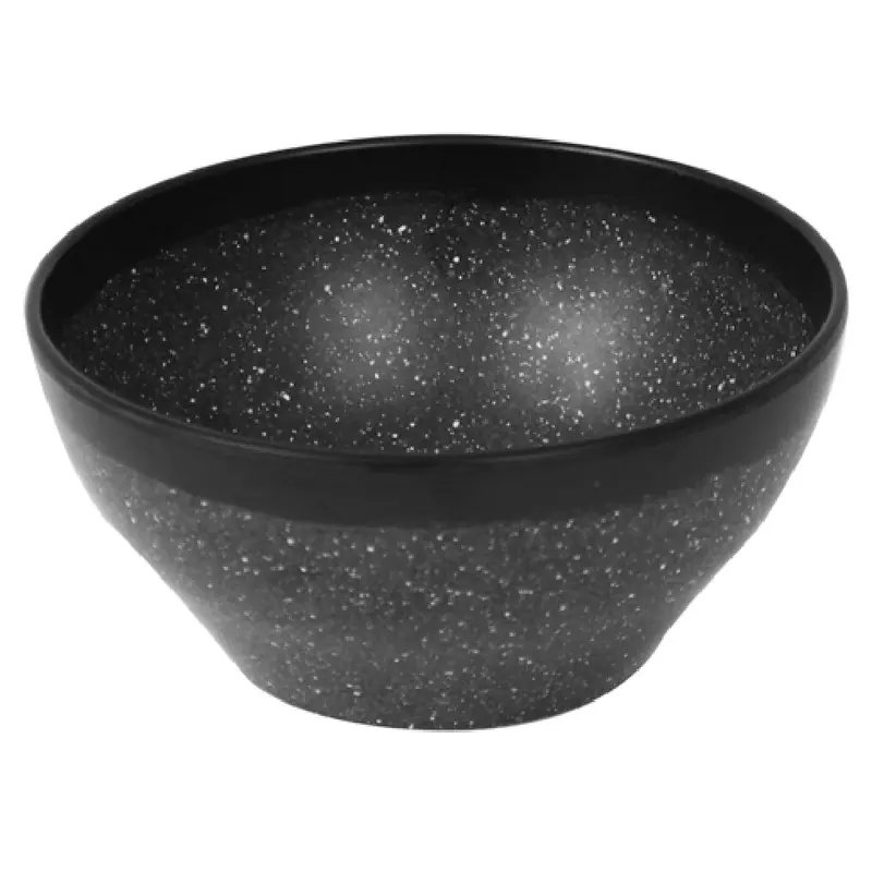 BauscherHepp TB4633 25-3/8 Oz Round Bowl Dishwasher Safe Melamine Black