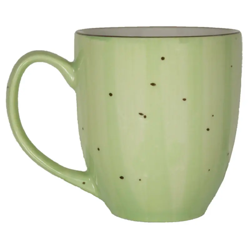 International Tableware 81376-RT-LI 15 Oz Mug Ceramic Round with Handle Lime