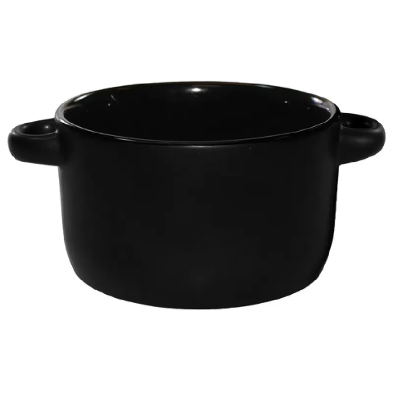 International Tableware 83567-05/05MF-05C 11 Oz Bowl Black Matte Ceramic