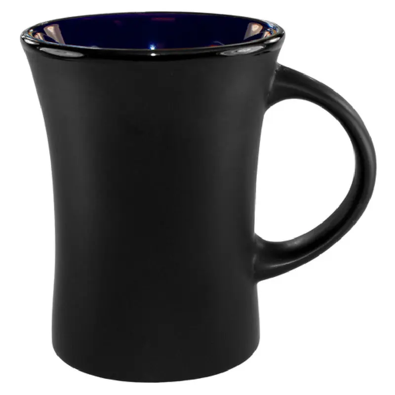 International Tableware 83570-2901/05MF-05 9.5 Oz Venturi Mug Black Matte Cobalt Blue Ceramic