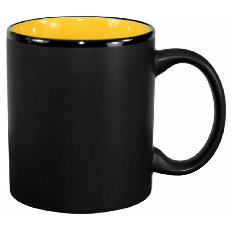 International Tableware 87168-2900/05MF-05C 11 Oz Mug with C-handle Black Matte Ceramic