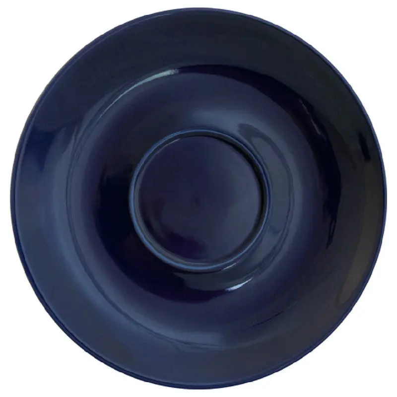 International Tableware CA-68-CB 7-3/8 Inch Vitrified Stoneware Saucer Cobalt Blue