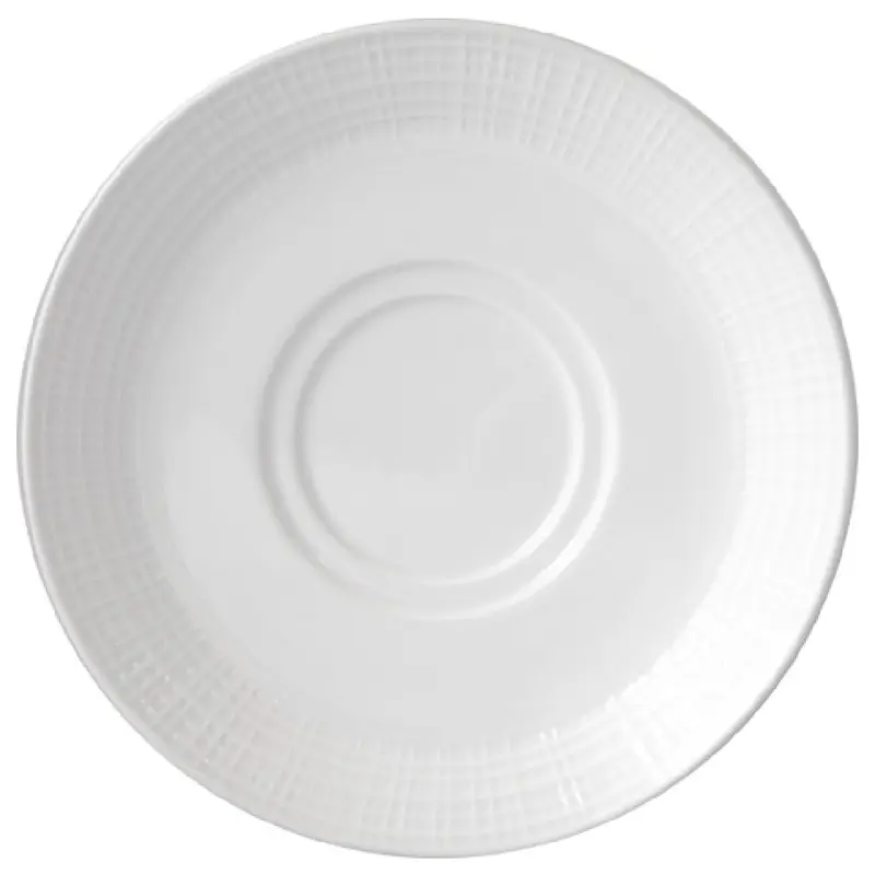 International Tableware DR-26 6-1/2 Inch Round Porcelain Saucer Bright White