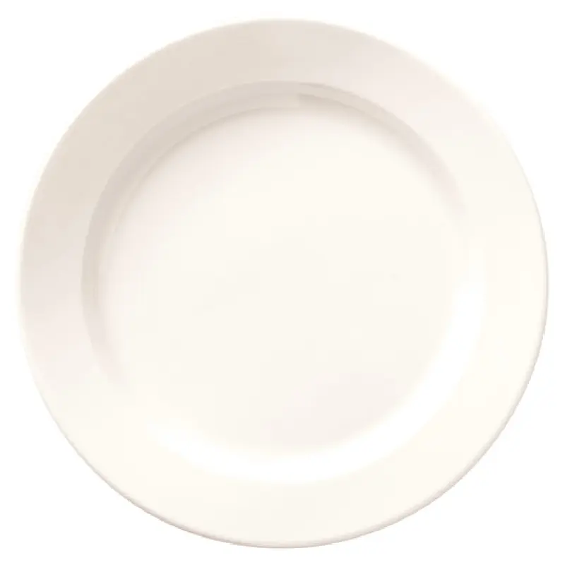 Libbey BMEL-1113 6-1/4 Inch Diameter Round Plate with Microban White Melamine