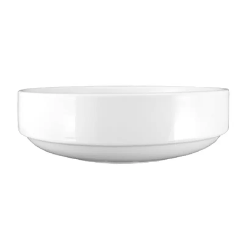International Tableware FA-109 55 Oz Bowl Round Vitrified Porcelain Bright White 12 Packs