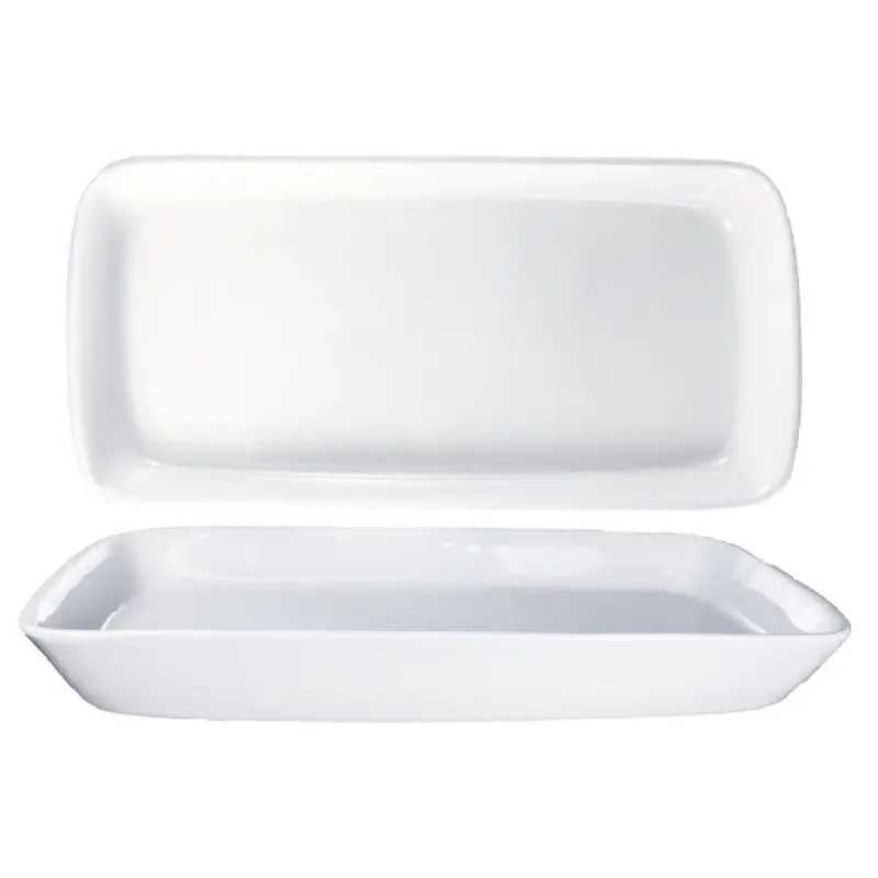 International Tableware QP-1200 42 Oz Rectangular Platter Porcelain European White