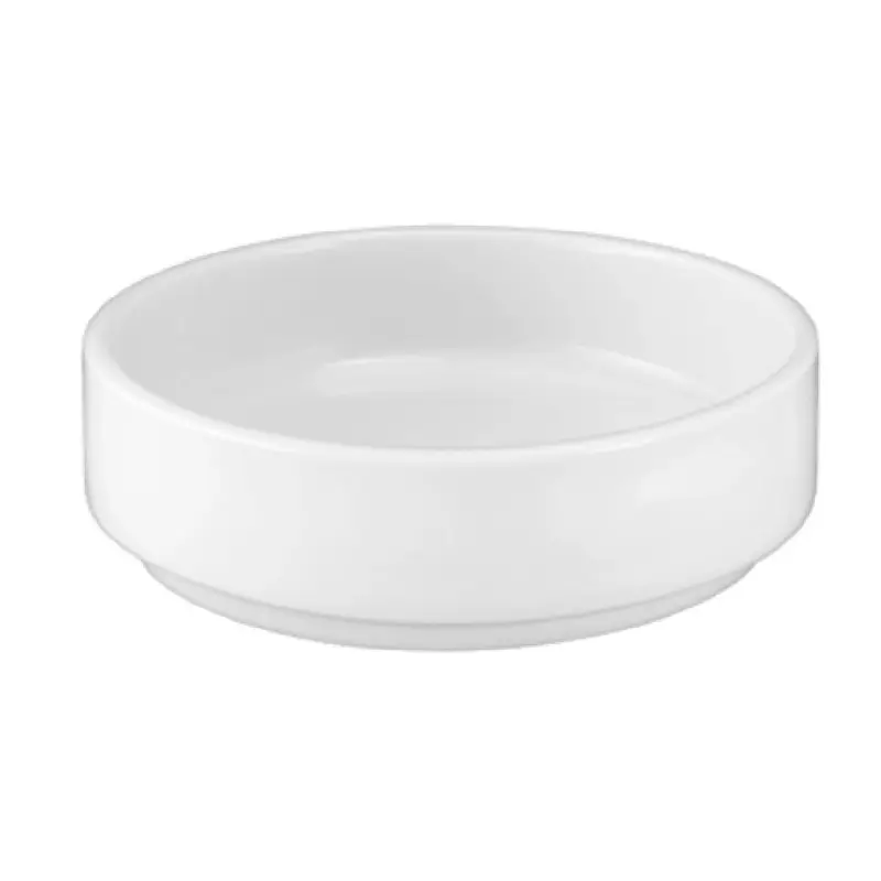 International Tableware TN-4 2 Oz Sauce Dish Round Porcelain European White 4 Dozen Cases
