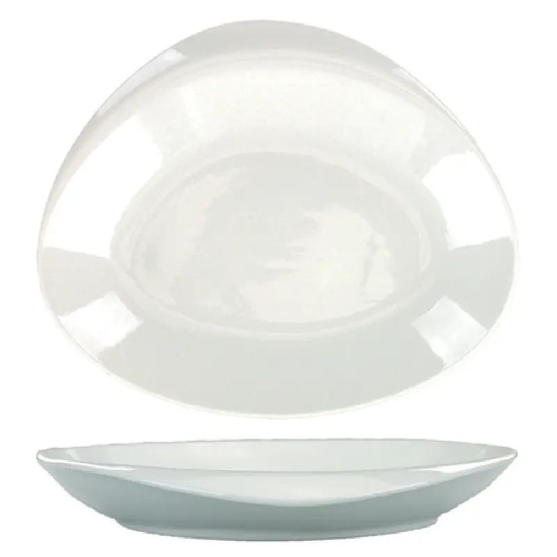 International Tableware VL-15 4 Oz Oval Bowl Porcelain White 12 Packs