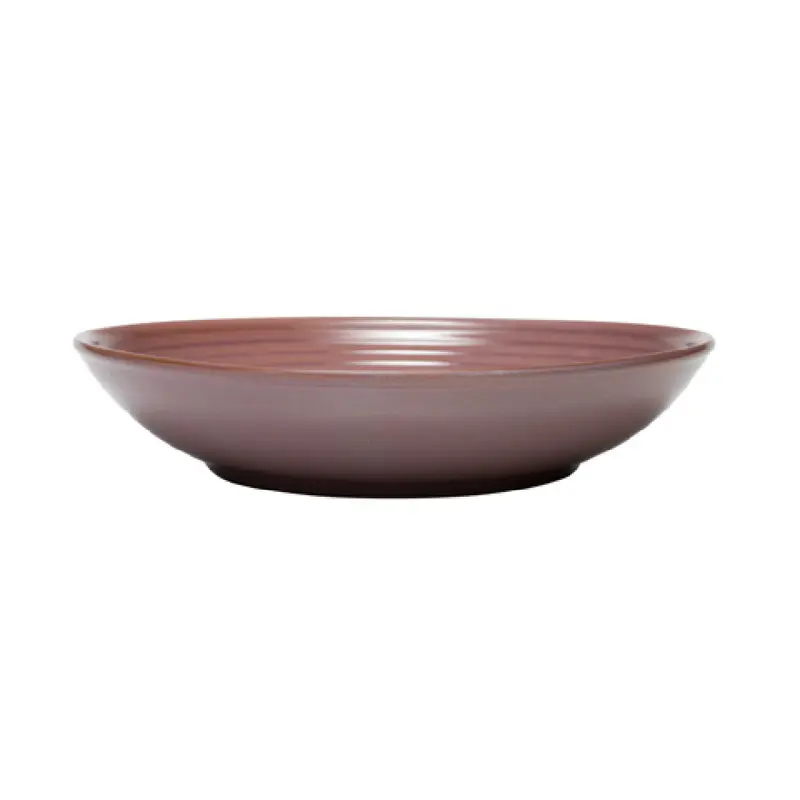 Libbey 109774 73 Oz Round Deep Coupe Bowl Terracotta Mauve Ceramic