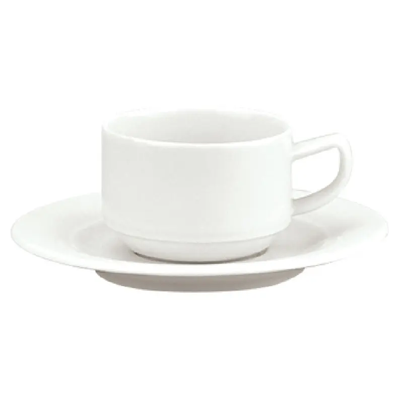 Libbey 9195109 3 Oz Espresso Cup Round With Handle Porcelain White