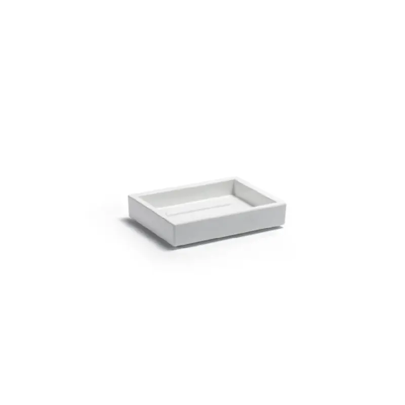 FOH RSD010WHT13 Soap Dish 3.25"W X 4.25"D X 0.75"H Rectangular