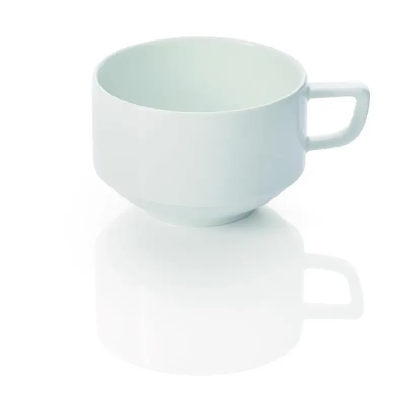 BauscherHepp 52.1005.5135 11.8oz Cup White Porcelain Non-Stackable
