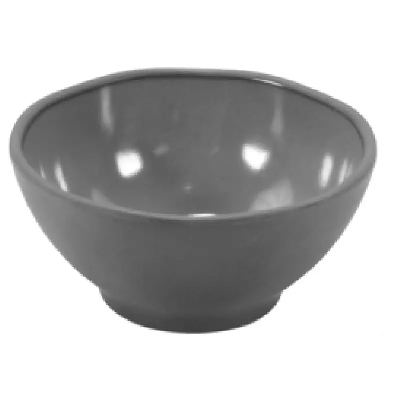 BauscherHepp TGY4606 28 Oz Bowl Round Organic Shape Melamine Gray