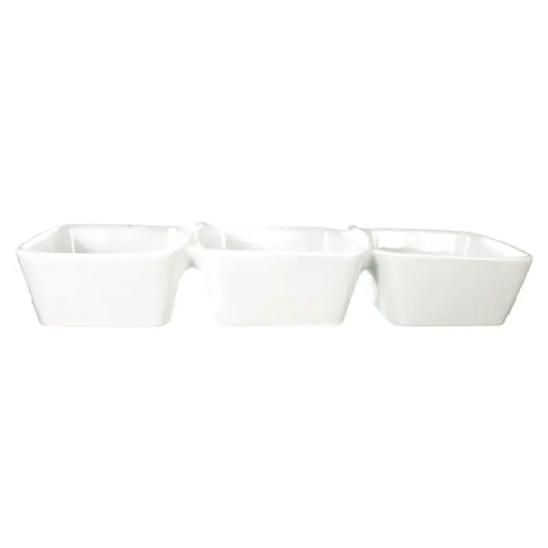 International Tableware EL-333 13-1/4 Inch Bowl Dish with 3 Compartments Porcelain