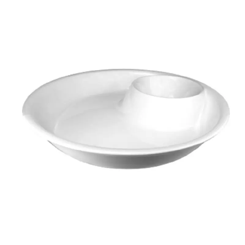 International Tableware FA-441 38 Oz. Round Serving Dish Porcelain Bright White