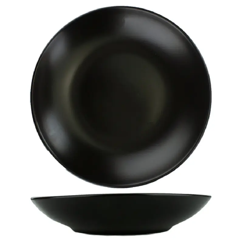 International Tableware TN-110-MB 40 Oz Pasta Bowl Round Coupe Matte Black Porcelain