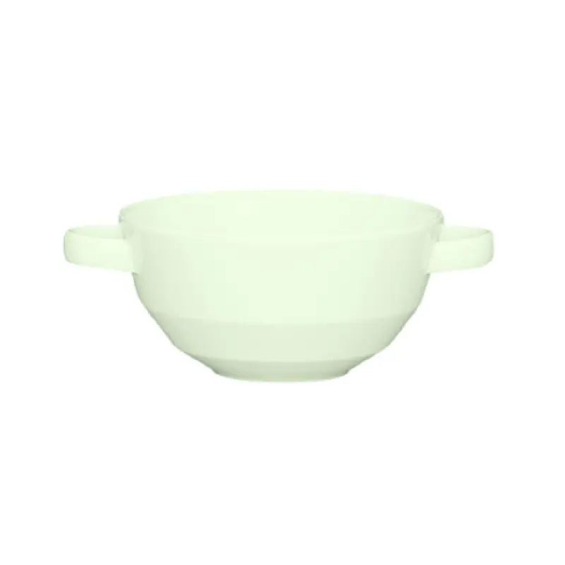 Libbey 9122779 9-3/4 Oz Bouillon Round Porcelain Faceted Design 12 Packs