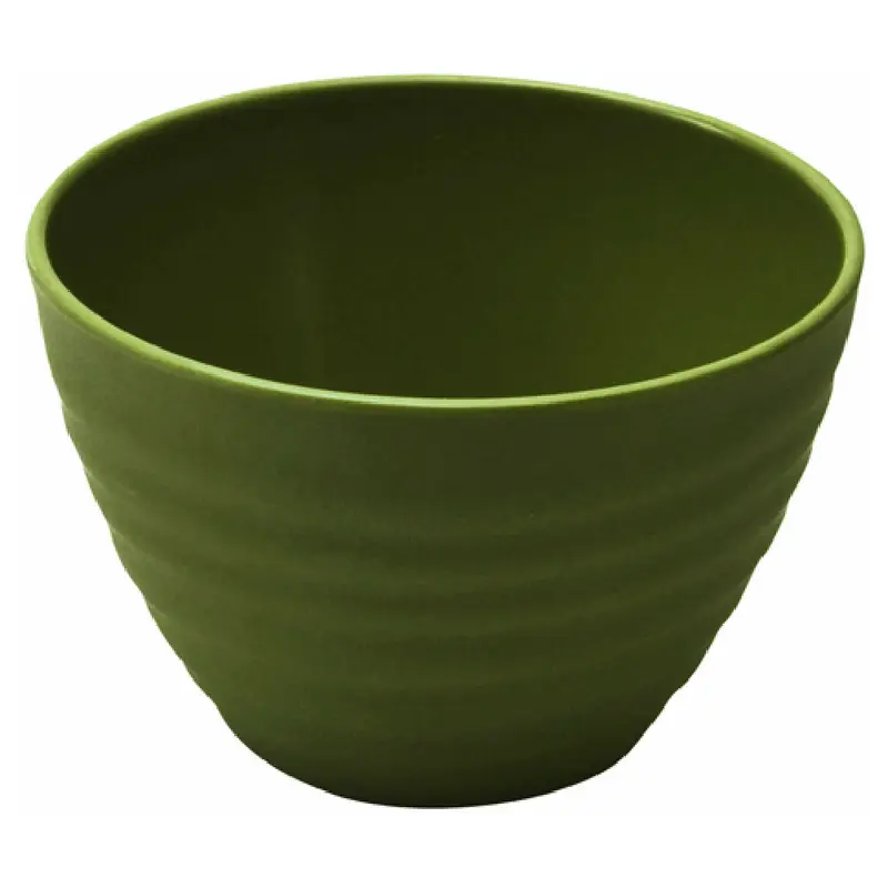 BauscherHepp TG1553 22 Oz Rippled Bowl Green Melamine Chip Resistant
