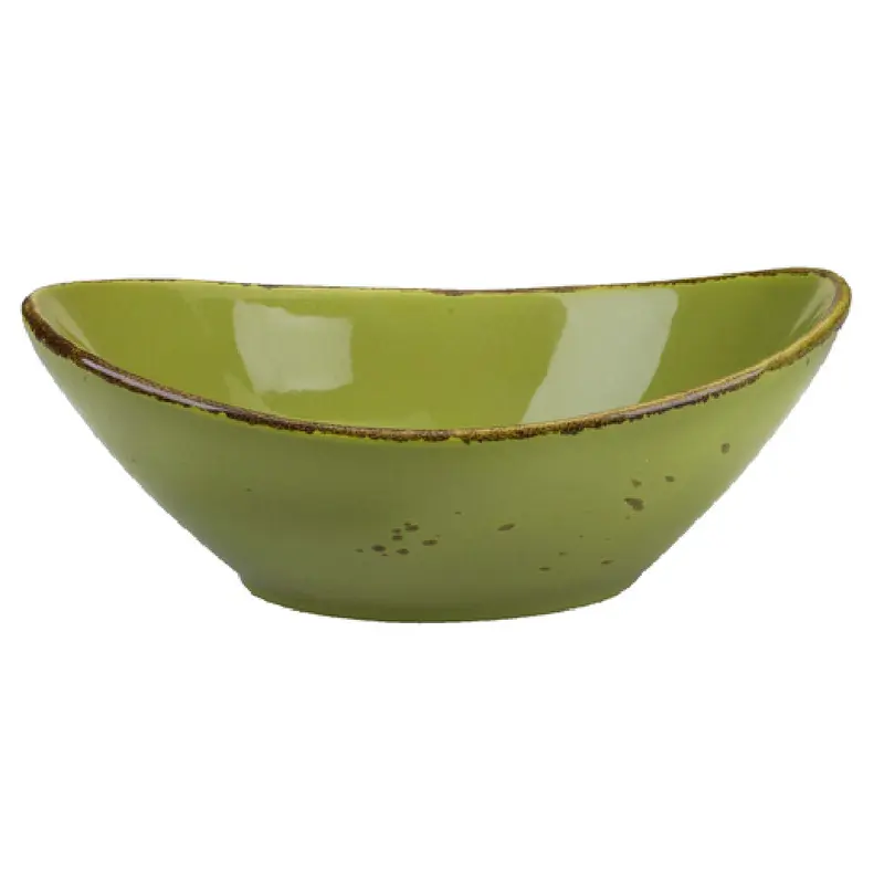 International Tableware SV-120-BA 42 Oz Oval Pasta Bowl Ceramic Speckled