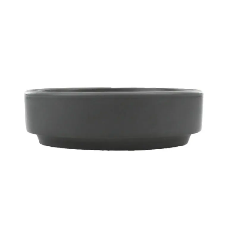 International Tableware TN-4-MG 2 Oz Round Sauce Dish Porcelain Matte Grey 4 Dozen Packs