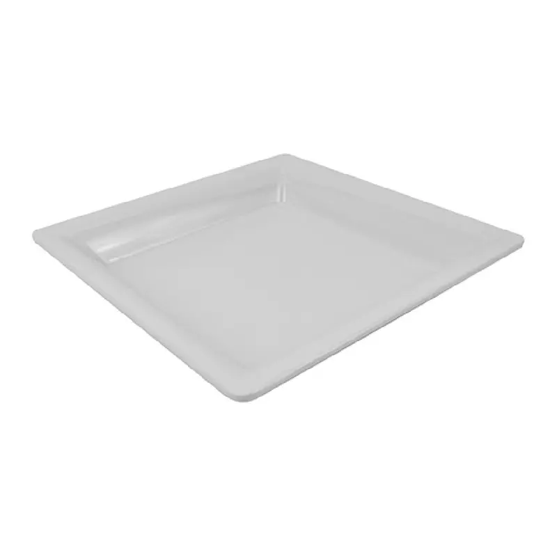 BauscherHepp TPO1730 12 Inch 50-3/4 Oz Dish Melamine with Silicone Feet White