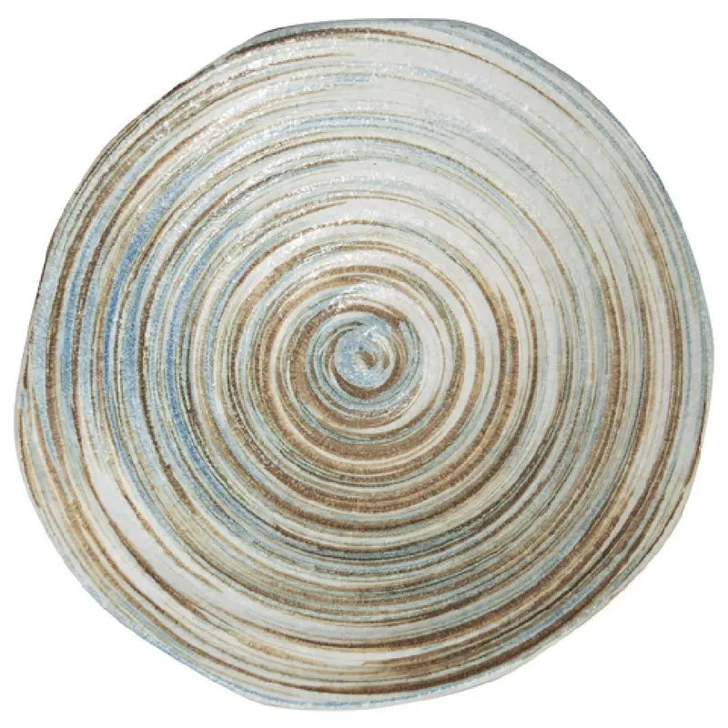 International Tableware MR-18 7 Oz Bowl 6-3/4 Inch Porcelain Cream with Swirls