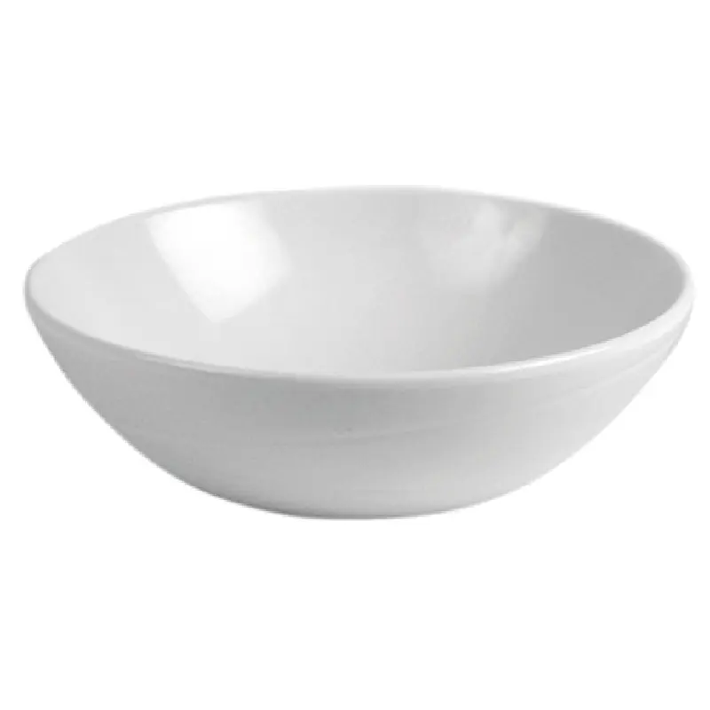 BauscherHepp T4860 16-9/10 Oz Round Bowl Melamine Dishwasher Safe White