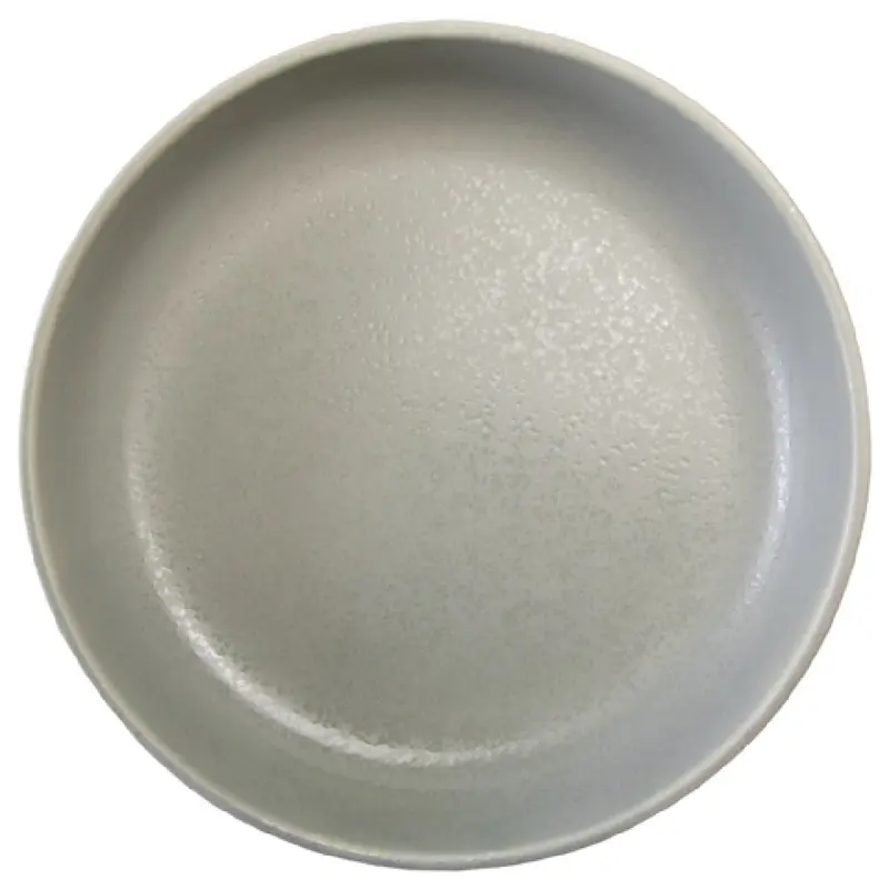 International Tableware AL-110-PS 50 Oz Deep Bowl Round Stoneware 9-7/8 Inch Diameter Palladium Silver Reactive Glaze