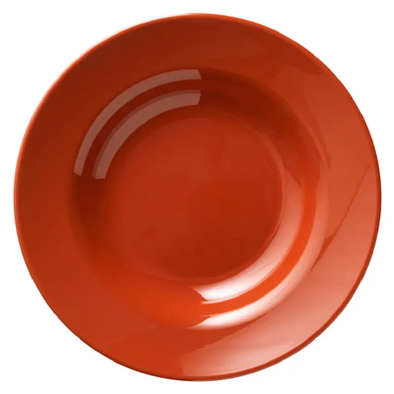 Libbey 906045377 21 Oz. Round Pasta Bowl Melamine Red 12 Inch Diameter