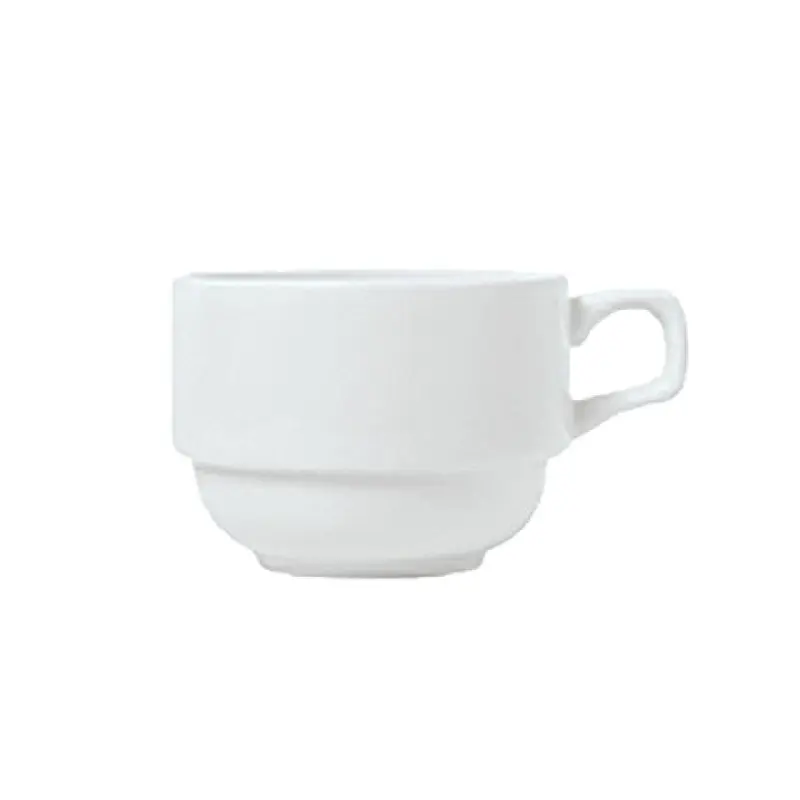 Libbey 911194022 4 Oz Espresso Cup Stackable Porcelain Aluma White