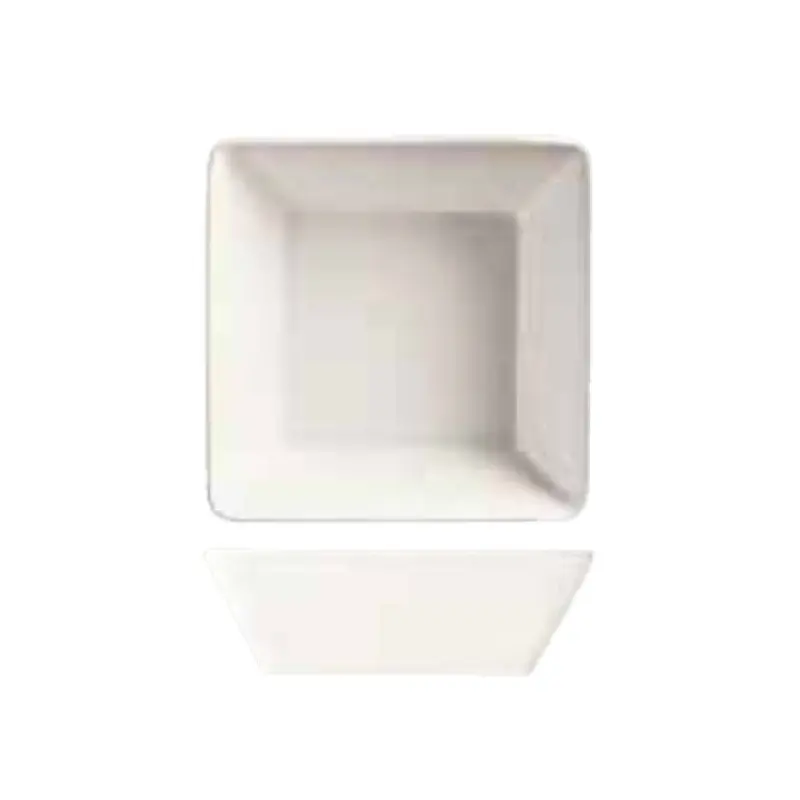 Libbey SL-50 50 Oz Bowl Square Rimless Porcelain Ultra Bright White