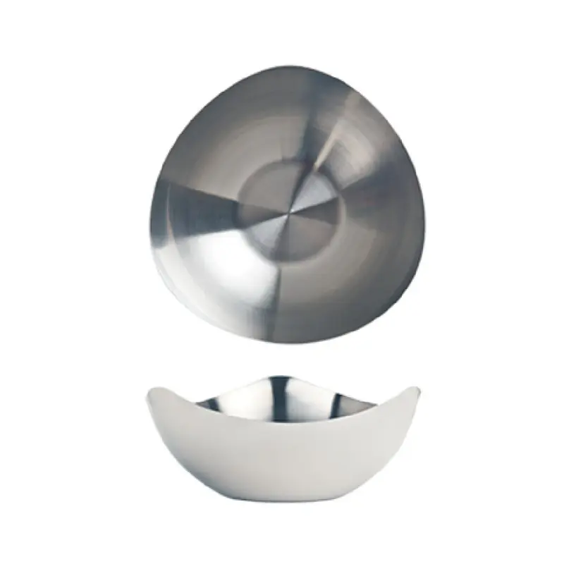 Libbey TTB-6 35 Oz Tri-Tip Bowl Round Stainless Steel Satin Finish 7-1/2 Inch