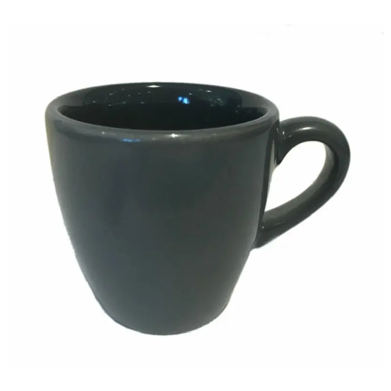 BauscherHepp 195359-700560 3 Oz Dark Grey Cup Porcelain Dishwasher Safe