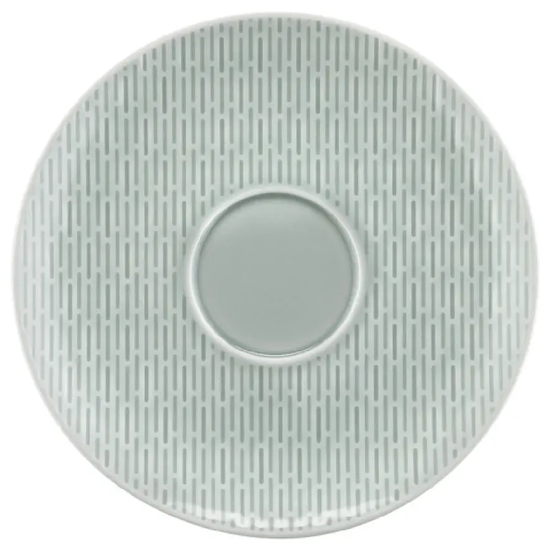 BauscherHepp 736980-B10000 6-2/5 Inch Round Saucer with relief Porcelain Glow Sea