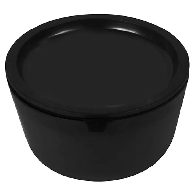 BauscherHepp TB1222 76 Oz Round Pot with Lid Dishwasher Safe Melamine Black