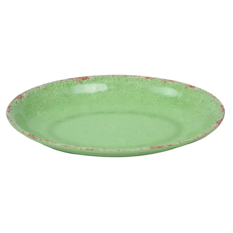 BauscherHepp TG16314 8-1/4 Inch Melamine Bowl Green Crackle Glaze 12 Packs