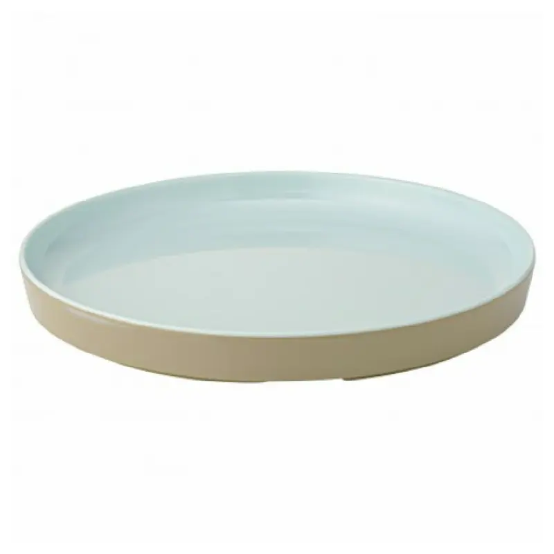 BauscherHepp TSG4652BL 8-1/5 Inch Diameter Round Plate Blue Melamine