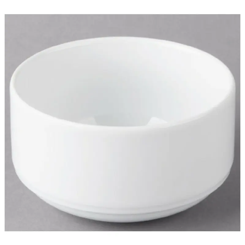 Libbey 9192728 9-1/2 Oz Bouillon Cup White Porcelain Stackable