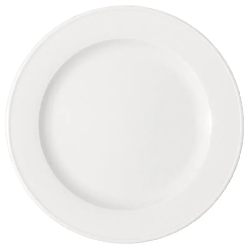 BauscherHepp 199651 9-7/16 Inch Diameter Round Plate Porcelain Rimmed - 24 Packs