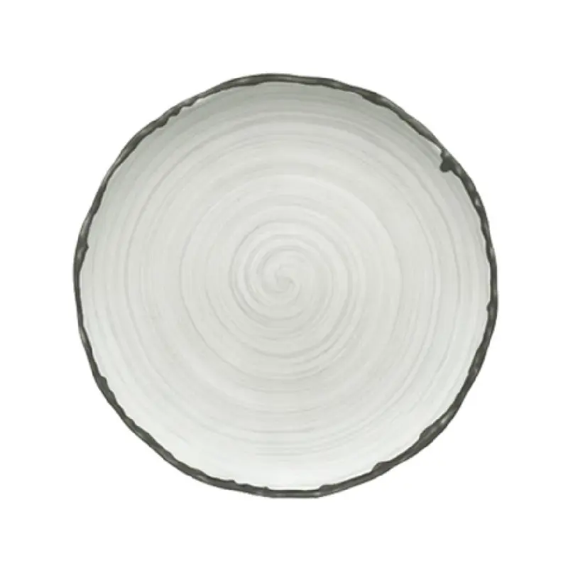BauscherHepp 451227-360206 10-5/8 Inch Diameter Coupe Plate Porcelain Grey