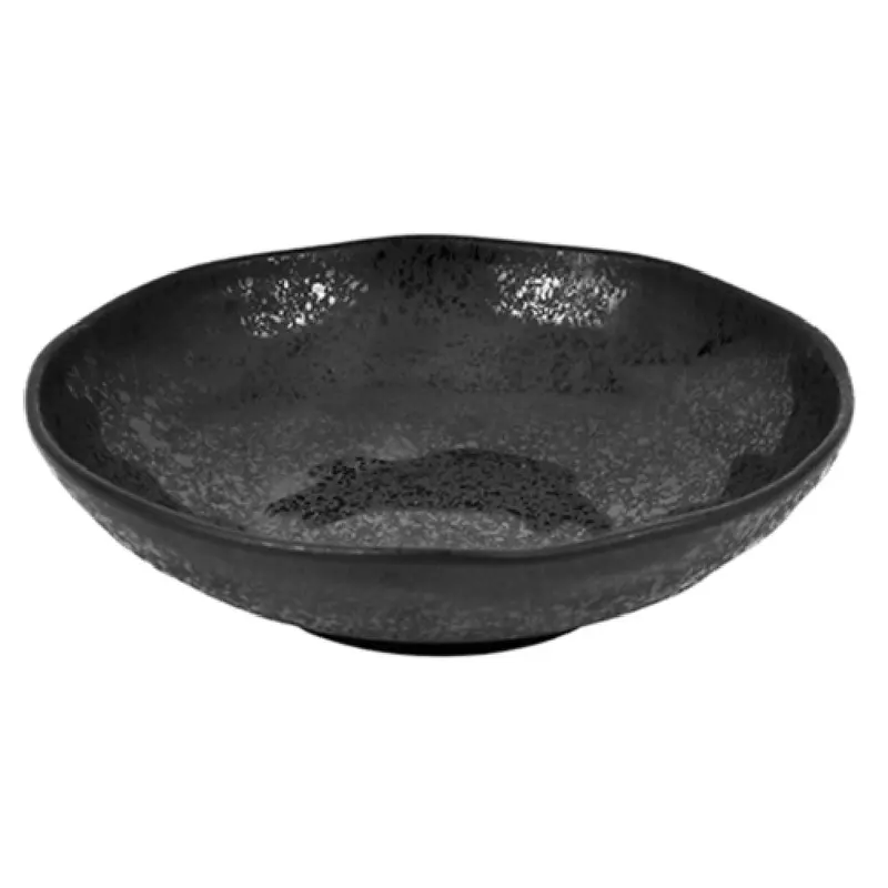 BauscherHepp TB4708 9-1/2 Inch Bowl 1-1/4 Quart Round Matte Melamine Black