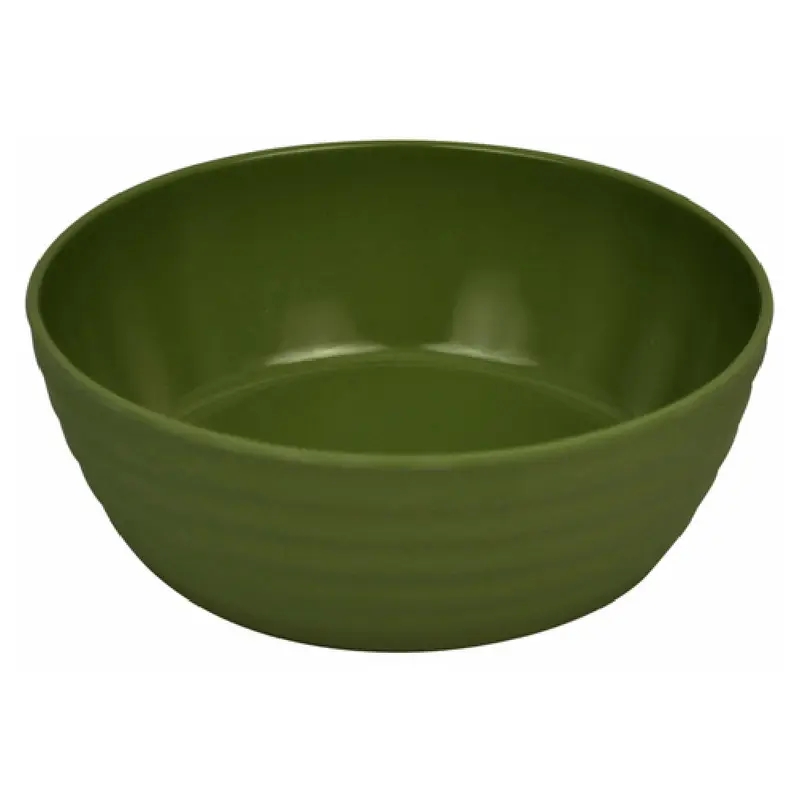 BauscherHepp TG1556 1-1/4 Quart Melamine Bowl Green Rippled Exterior