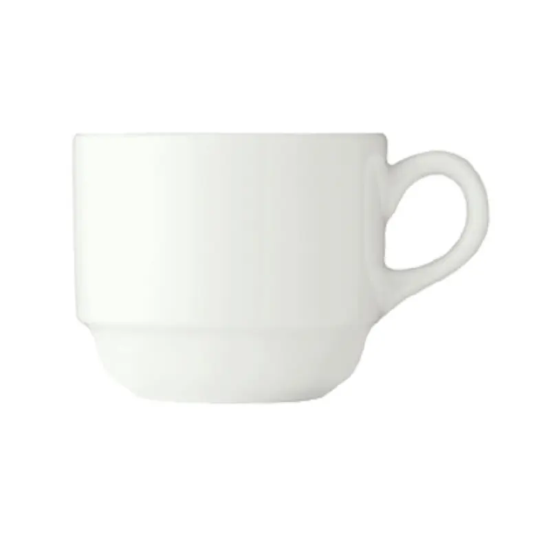 Libbey 950002507 9 Oz Cup Stackable White Porcelain China