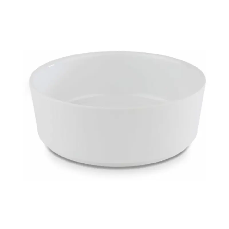 Libbey APS 15105 50-3/4 Oz. Round Bowl Stackable Melamine White