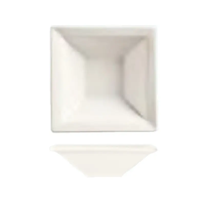 Libbey SL-11 5-1/2 Oz Fruit Bowl Square Porcelain Ultra Bright White 36 Packs
